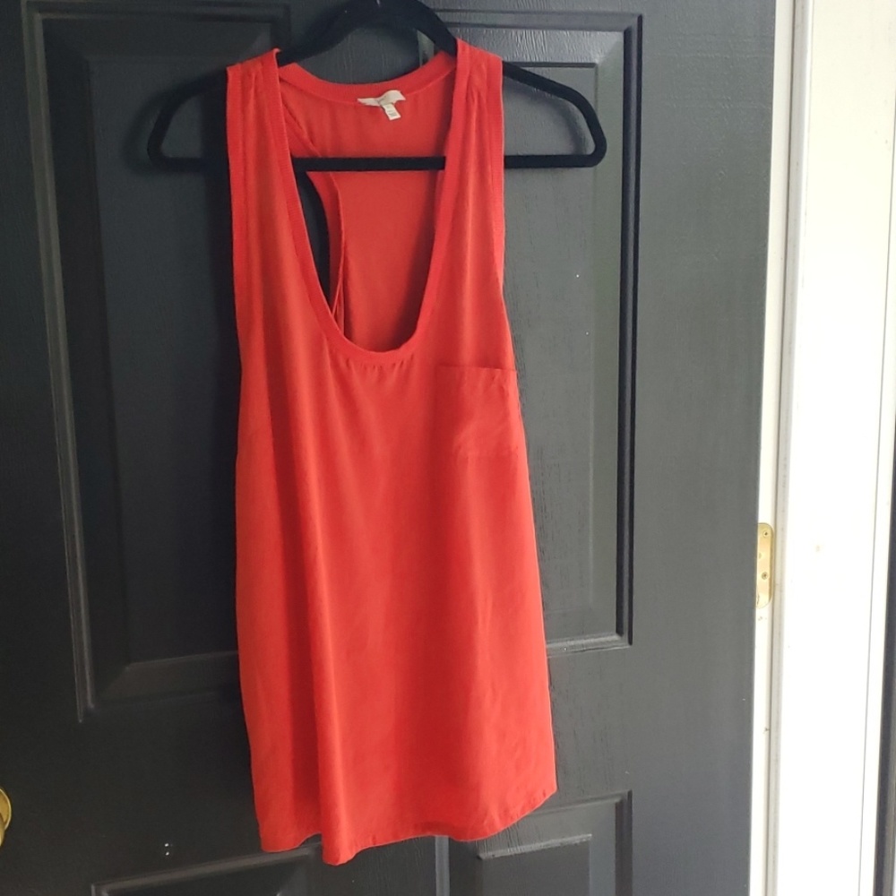Joie silk razor back tank